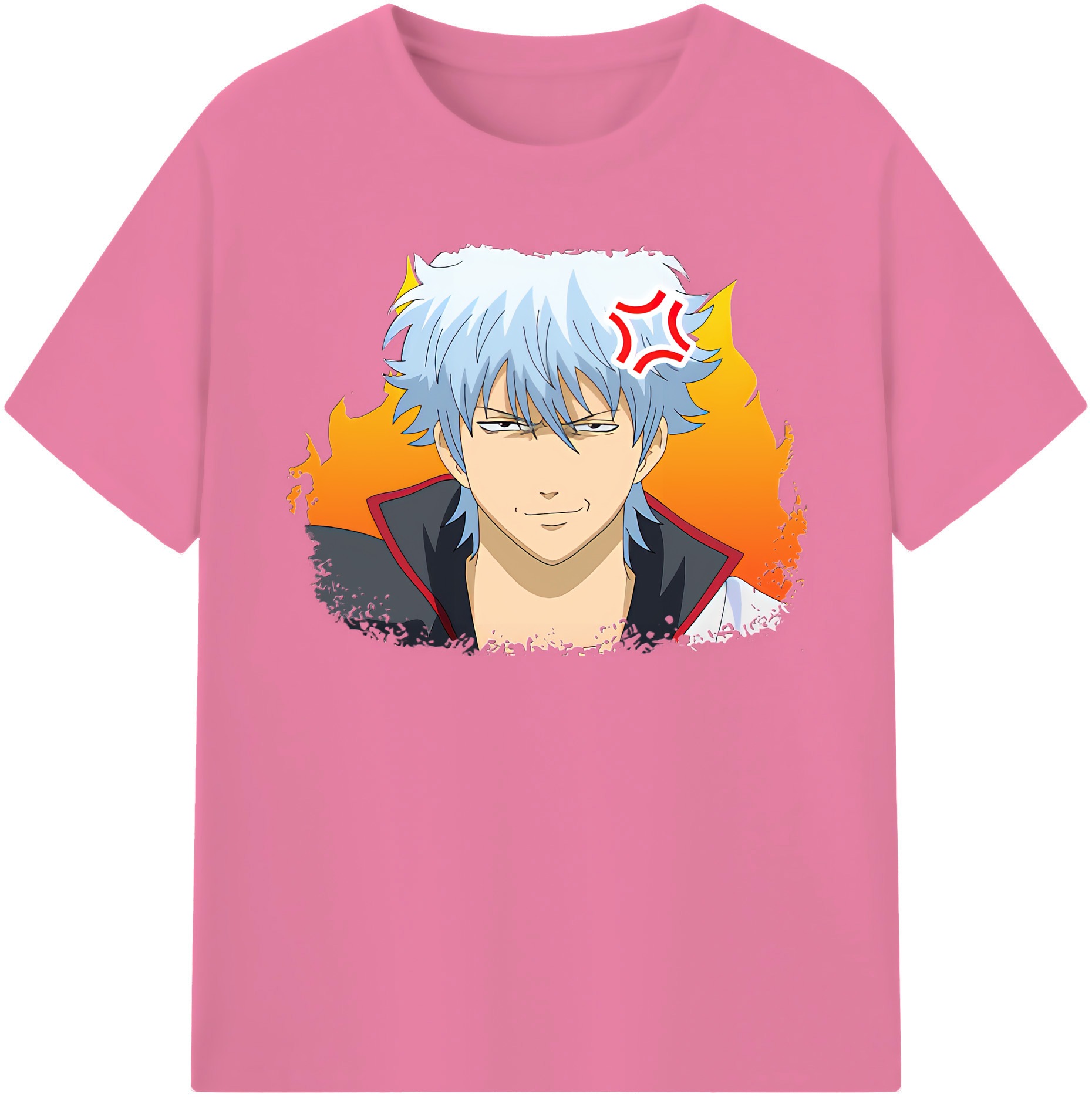 （画像用） ぎんたま 坂田銀時（さかたぎんとき） 神楽 志村新八（しむら しんぱち） GINTAMA Sakata Gintoki Kagura Shimura Shinpachi 綿100％半袖Tシャツ（フロントプリント）